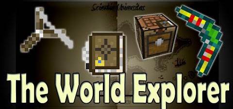 Мод The World Explorer для Minecraft 1.7.10
