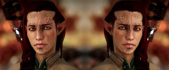 Disheveled Side Braid for Male Elves v 1.0 для Dragon Age: Inquisition