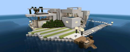 Карта Modern Island House для Minecraft PE 0.12.1/0.11.1