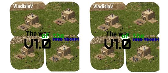 The war of the four troops карта для Stronghold Crusader Extreme