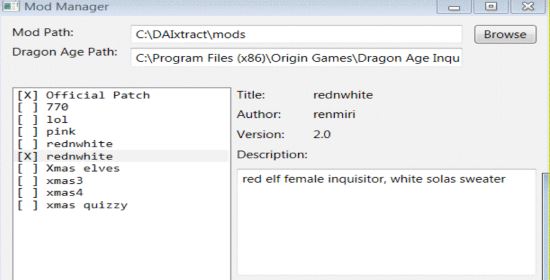 DAI ModManager v 0.56alpha для Dragon Age: Inquisition