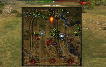 Большая мини-карта для World Of Tanks 0.9.9