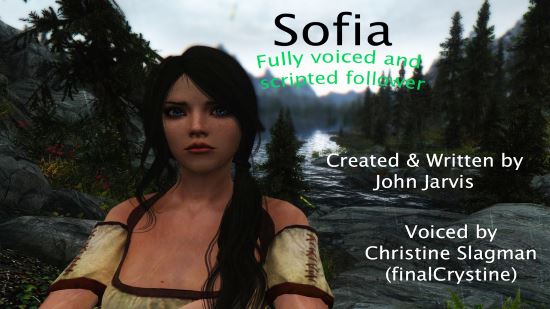 Новый компаньон София / Sofia - The Funny Fully Voiced Follower v 2.03 для Skyrim