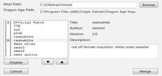 DAI ModManager v 0.58 alpha для Dragon Age: Inquisition