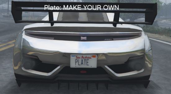 Customize Plate — свои номерные знаки для GTA 5