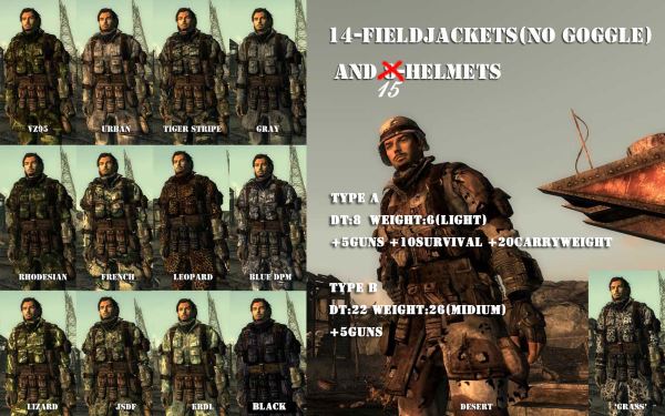 100 видов одежды для НПК v 4.0 для Fallout: New Vegas