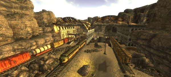 New Vegas Railroads / Железные дороги Нью-Вегаса v 1.2 для Fallout: New Vegas