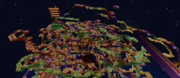 Карта Радужная дорога для Minecraft PE 0.12.2/0.12.1