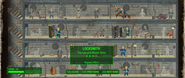No Perk Level Requirements / Перки без требований к уровню v 1.1.1 для Fallout 4