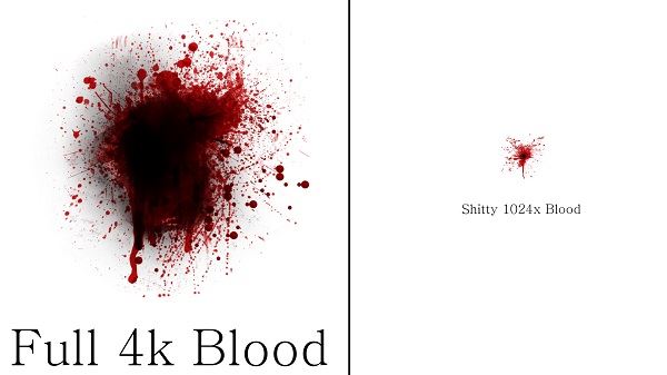 Sir Victus's 4k HD Enhanced Blood Mod / Улучшенные текстуры крови v 0.03 для Fallout 4