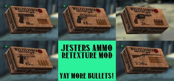 Jesters Ammo Retexture / Ретекстур коробок с боеприпасами для Fallout 4