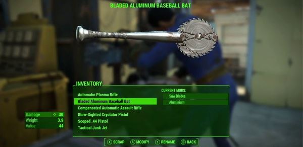 Чит на все перки для крафта предметов для Fallout 4