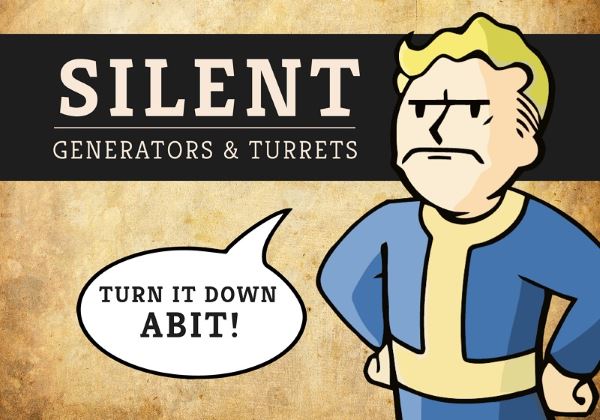 Silent Generators and Turrets для Fallout 4