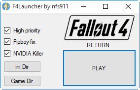 F4Launcher \ Еще один простой лаунчер для Fallout 4