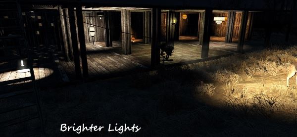 Brighter Settlement Lights / Более яркие источники света в поселениях для Fallout 4