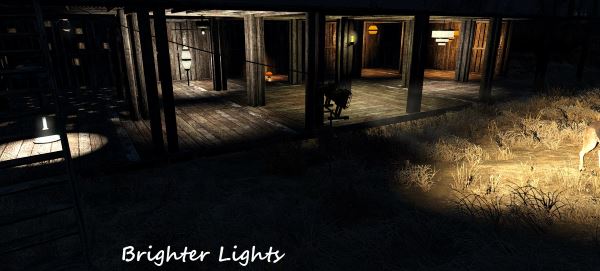 Brighter Settlement Lights / Более яркие источники света в поселениях v 1.1 для Fallout 4