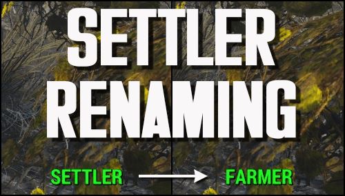 Settler Renaming - Rename Settlers and NPCs / Переименование поселенцев и NPC v 1.6 для Fallout 4