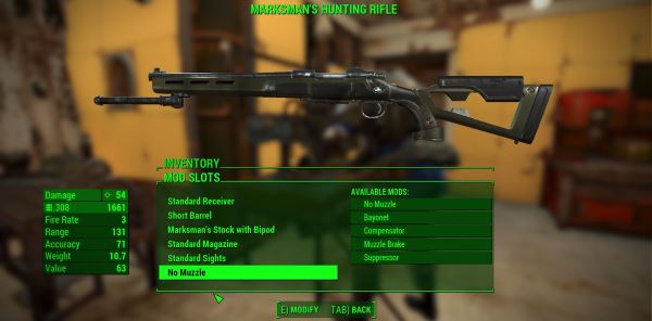Мод на новое охотничье ружье в Fallout 4 Marksman’s