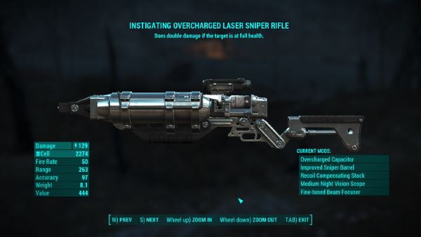 Хромированное лазерное оружие v 0.0.2 для Fallout 4