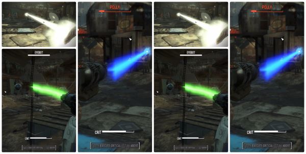 Разноцветные лазеры для Fallout 4