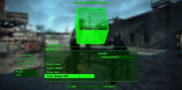 Craftable Ammunition / Создаваемая аммуниция v 1.13 для Fallout 4