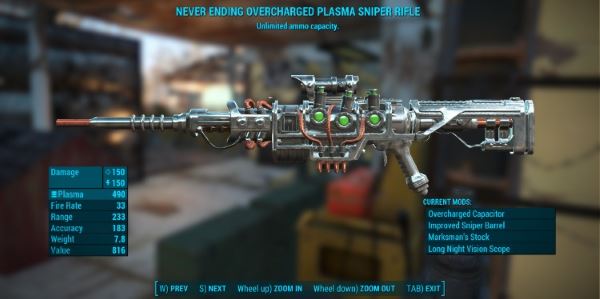 Хромированное плазменное оружие v 0.0.1 для Fallout 4