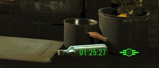 Time on loading screen / Время на экране загрузки для Fallout 4