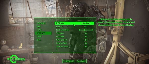 Создайте свой собственный ребаланс сложности "Выживание" v 2.3.1 для Fallout 4