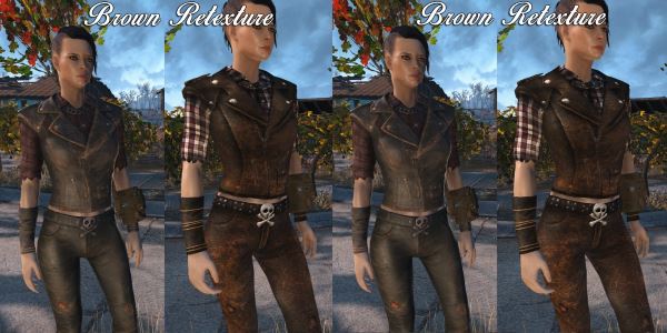Ретекстур женской дорожной одежды v 2.0 для Fallout 4