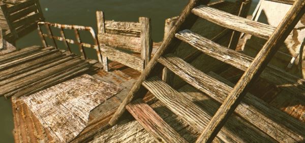 Piers and Shacks HQ - Текстуры пирсов и лачуг в высоком качестве v 0.1 для Fallout 4