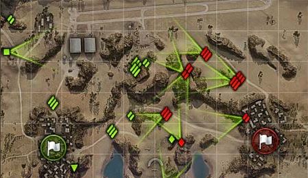 Направление стволов противников на мини-карте для World of Tanks 0.9.16