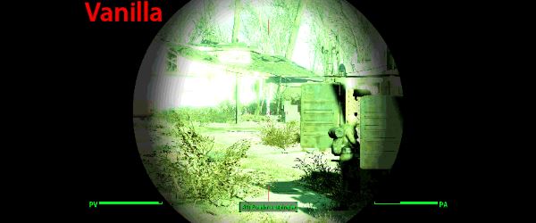 Untinted Scope Vision \ Новое ночное видение для Fallout 4