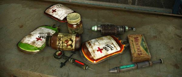 Старые медикаменты - ретекстур для Fallout 4