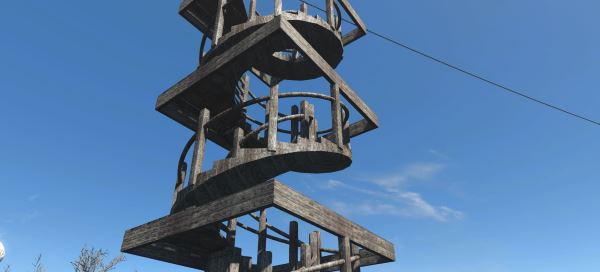 Craftable Spiral Staircases / Создаваемая сторожевая вышка для Fallout 4