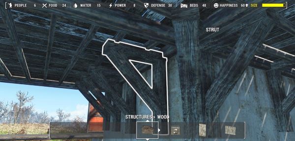 Craftable Floor Supports / Создаваемые подпорки v 2.0 для Fallout 4