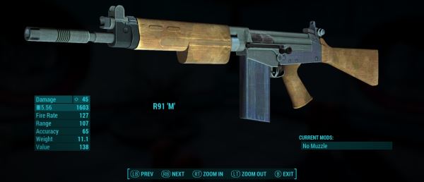 R91 Standalone Assault Rifle / Штурмовой карабин R91 для Fallout 4