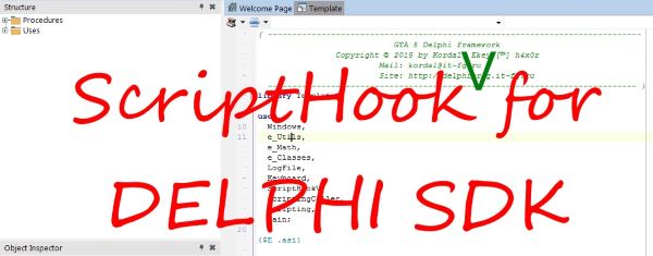 ScriptHook V for Delphi SDK v 0.2 для GTA 5
