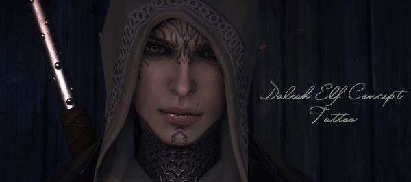 Dalish Elf Concept Tattoo для Dragon Age: Inquisition