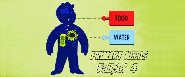 Primary Needs - Потребности в еде и воде для Fallout 4