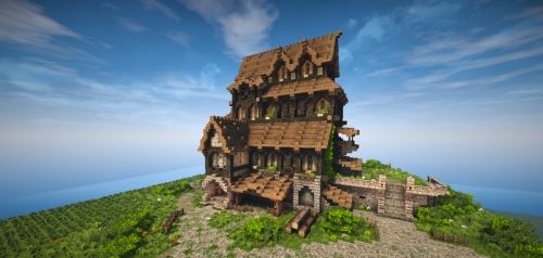 Medieval House - Skyrim Inspiration для Майнкрафт 1.8.9