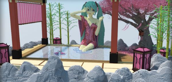 Hatsune Miku - Hot Spring для Майнкрафт 1.8.9
