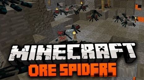 Ore Spiders для Майнкрафт 1.7.10