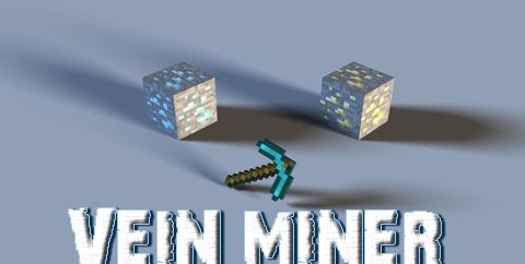 Vein Miner для Майнкрафт 1.8.9