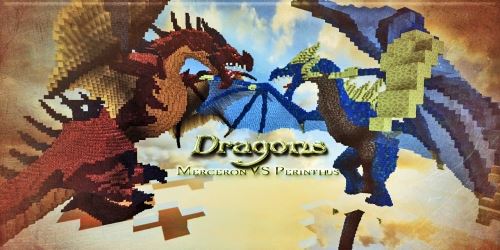 Dragons Merceron And Perinthus для Майнкрафт 1.8.8
