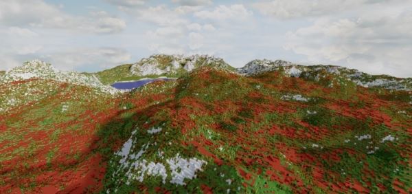 The Tricolour Mountain для Minecraft 1.8.9