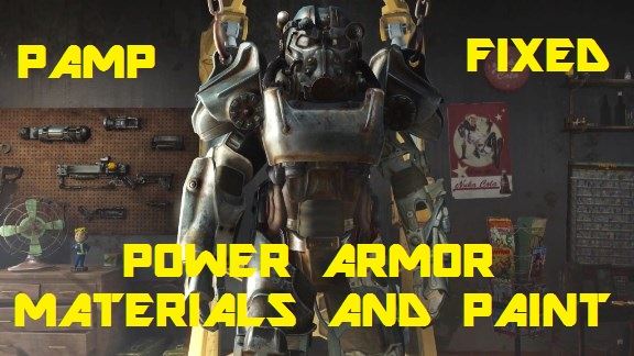 PAMP - Power Armor Materials and Paints FIXED для Fallout 4
