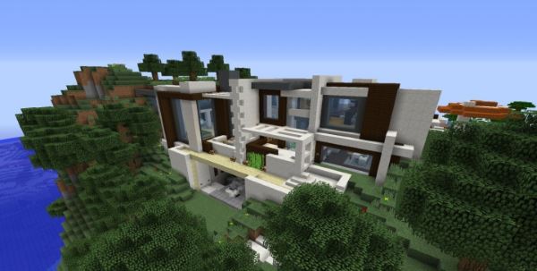 Modern Redstone Smart House для Minecraft 1.8.9