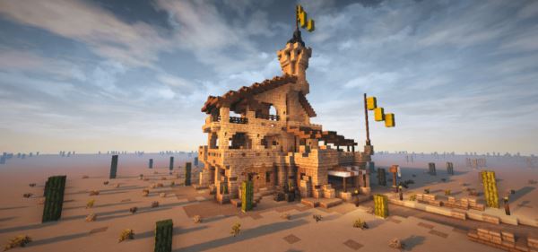 Oriental Desert House для Minecraft 1.9.2