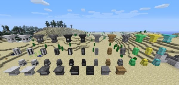 Decorative Marble and Chimneys для Minecraft 1.7.10
