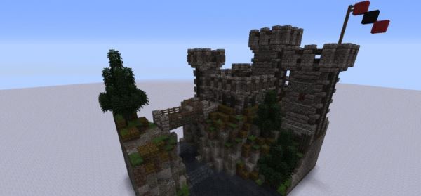 Средневековый замок форт для Minecraft 1.8